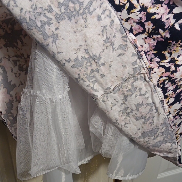 Liz Claiborne Floral Print Fit And Flare Cottagecore Dress - Pink and Black NWOT - Picture 6 of 14